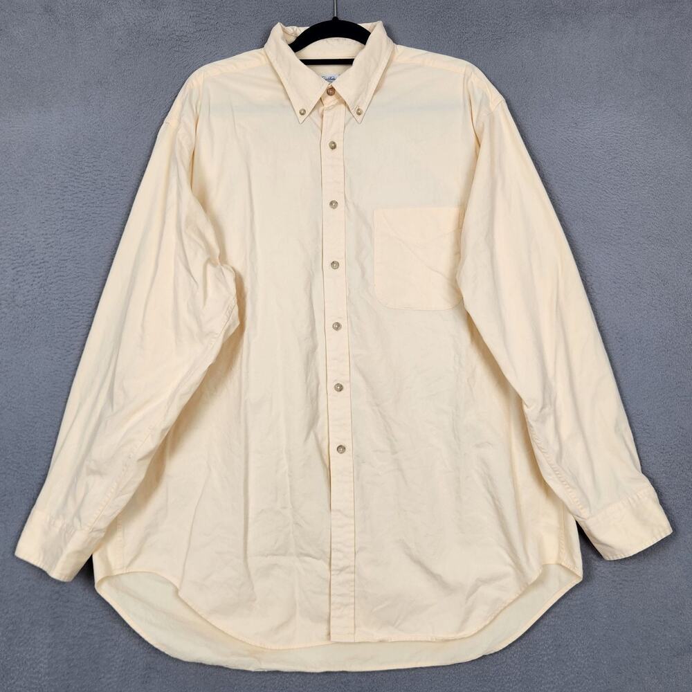 Vintage Brooks Brothers Shirt Mens XL Orange Cotton Sport Button Down 90s OCBD